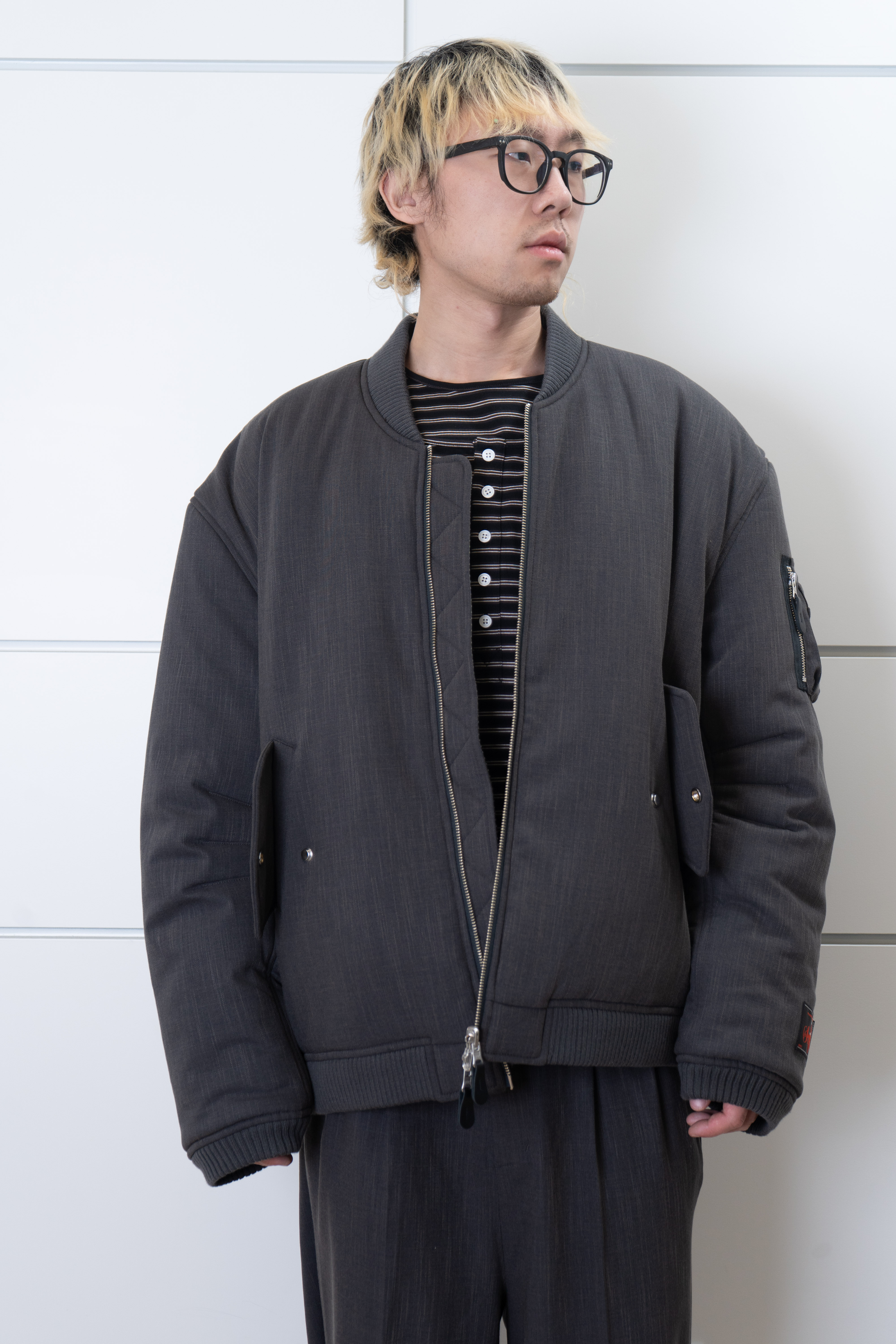 syuman Bomber Jacket - Dark Grey