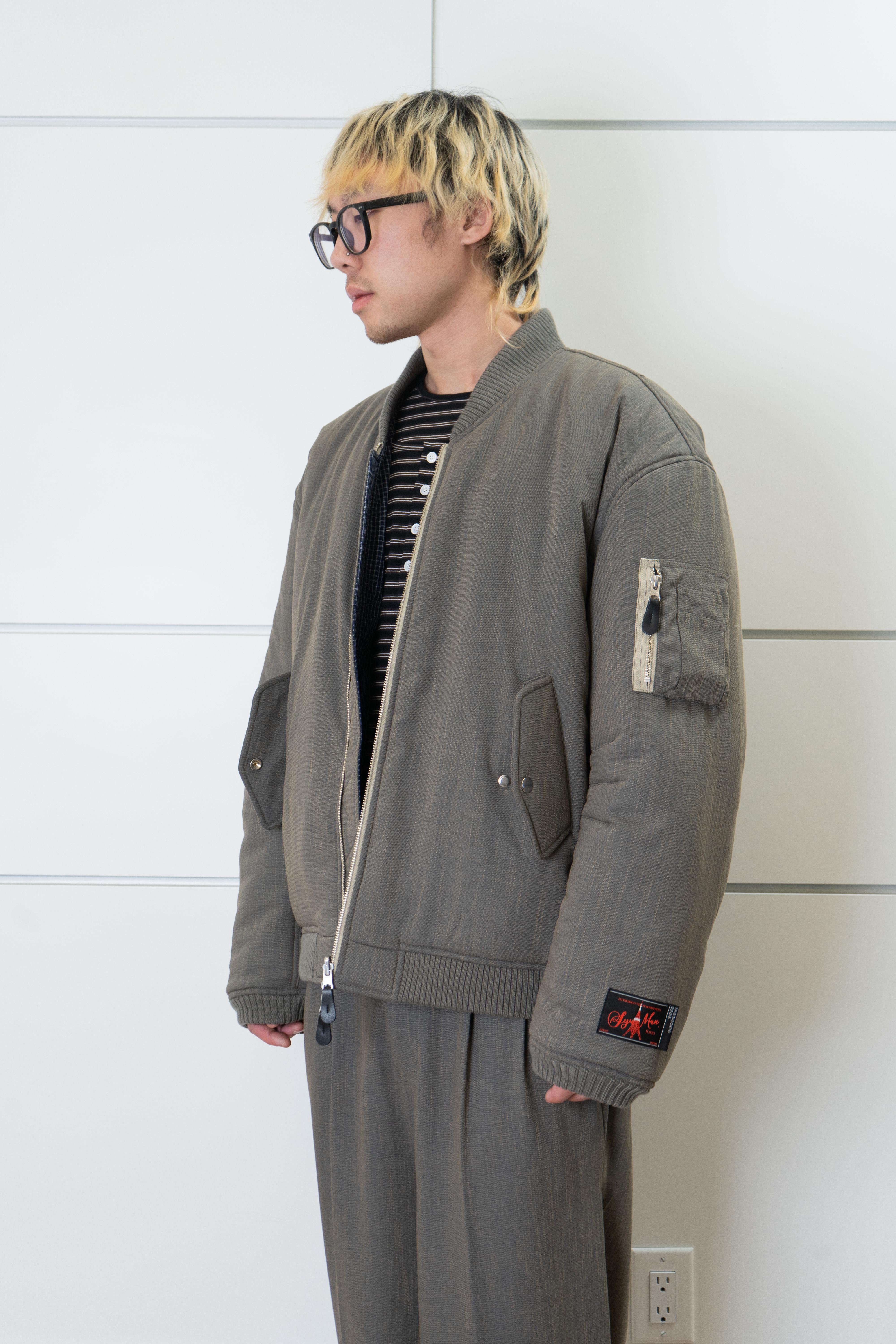 syuman Bomber Jacket - GREY